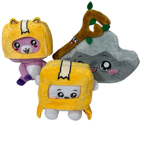 Foxy & Boxy & Rocky & Sticky 6” Plush Toy Lanky Box Set Perfect Gift - Picture 1 of 4